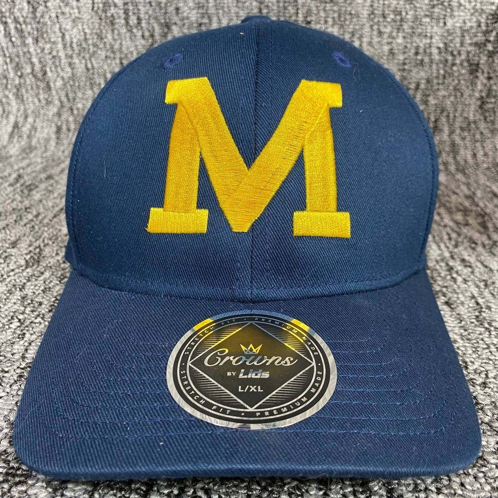 Michigan Wolverines Crowns by Lids Hat Mens L/XL Navy Blue 2024 CFP‎ Champions